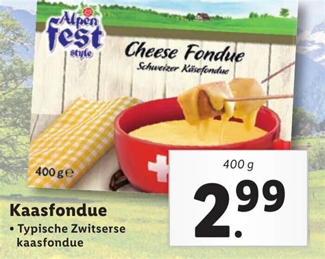 Kaasfondue G Aanbieding Bij Lidl