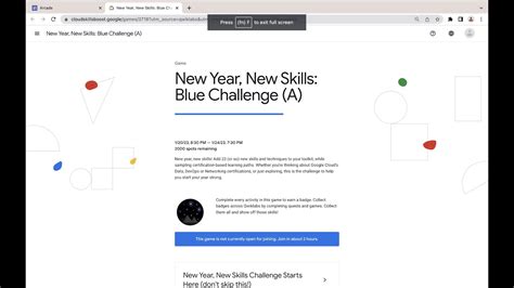 New Year New Skills Blue Challenge A LIVE SOON Qwiklabs GSP