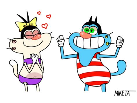 Olivia and Oggy by Mike-TA on DeviantArt