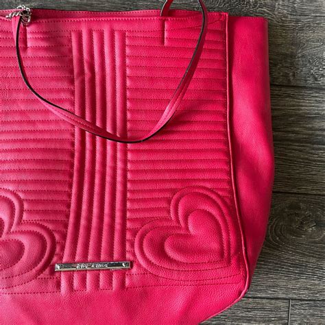 Betsey Johnson Red Quilted Heart Bag Gem