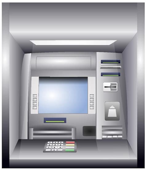 Premium Vector Realistic Illustration Of A Atm Machine Atm Bank Cash