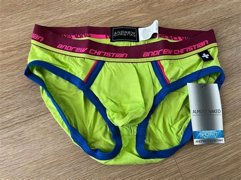 Andrew Christian Almost Naked Brief Men S Fashion Bottoms New Underwear On Carousell