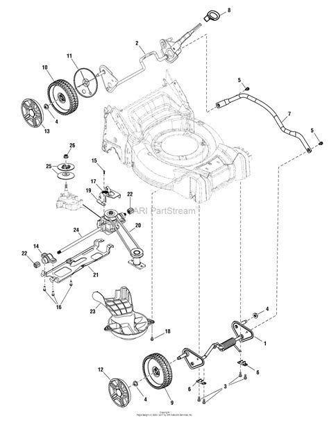 Murray 2691215 00 EQ700X Murray 21 Self Propelled Walk Behind Mower