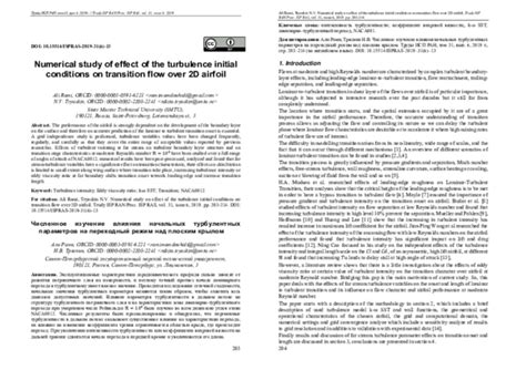 Pdf Numerical Study Of Effect Of The Turbulence Initial Conditions On