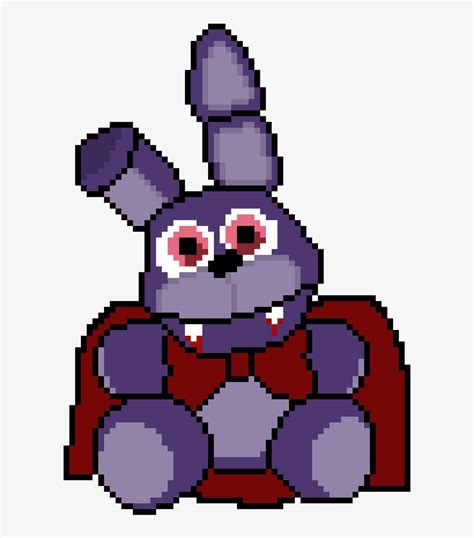 Vampire Bonnie Pixel Art Grid Fnaf PNG Image Transparent PNG Free