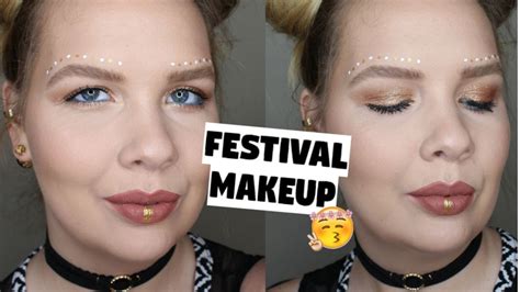 Realistic Easy Glitter Festival Makeup Jennryall Youtube