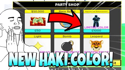 How To Get The New Limited Haki Color Blox Fruits Youtube