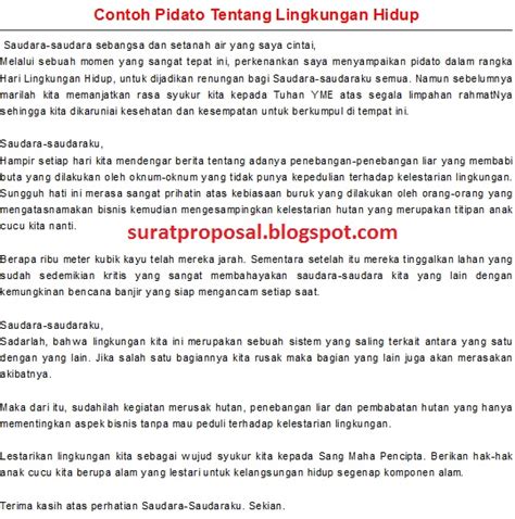 Contoh Pidato Persuasif Tentang Lingkungan Hidup Homecare24
