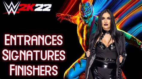 WWE 2K22 Entrances Signatures Finishers Sonya Deville YouTube