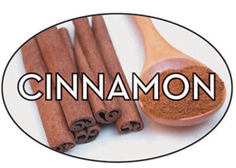 Cinnamon Flavor Labels Cinnamon Bakery Stickers At