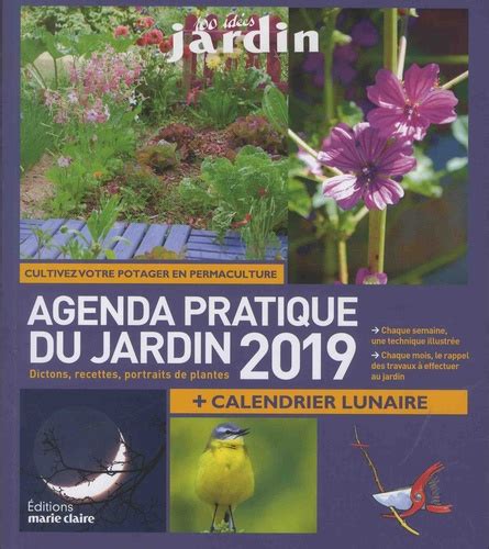 Agenda pratique du jardin de Sandra Lefrançois Grand Format Livre