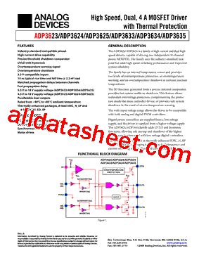 ADP3635ARDZ RL Datasheet PDF Analog Devices