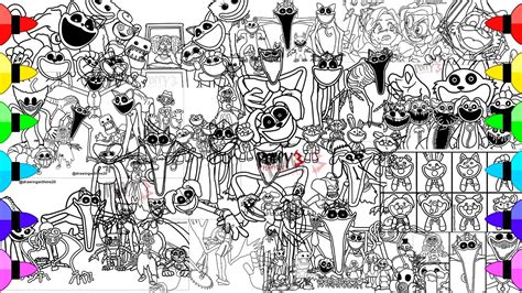 Poppy Playtime Chapter Coloring Pages How To Color All Bosses And