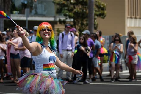 San Diego Lgbt Pride Parade San Diego Downtown California Usa July 15th