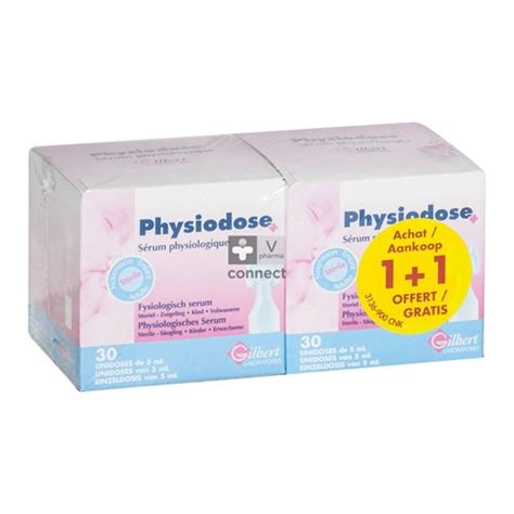 Gilbert Physiodose Serum Physiologique 5 Ml 30 Unidoses 1 1 Gratuit