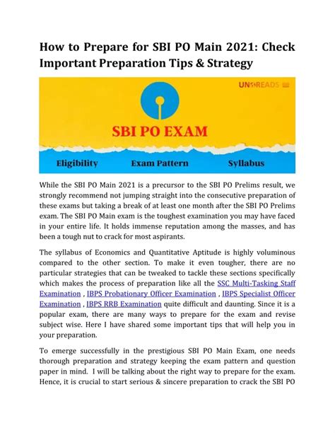 Ppt How To Prepare For Sbi Po Main Check Important Preparation