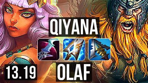 Qiyana Vs Olaf Top Solo Kills Rank Qiyana Games