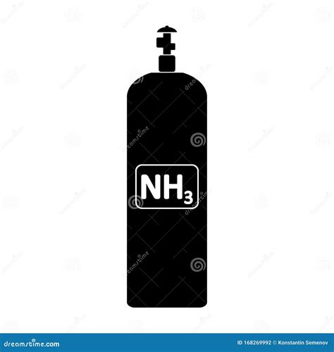 Ammonia Gas Cylinde Icon Stock Illustration 168269992