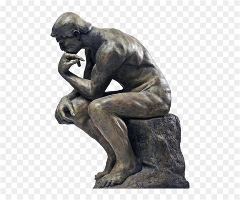 Thinking Man Statue Png Thinking Man Sculpture Png The Thinker Png