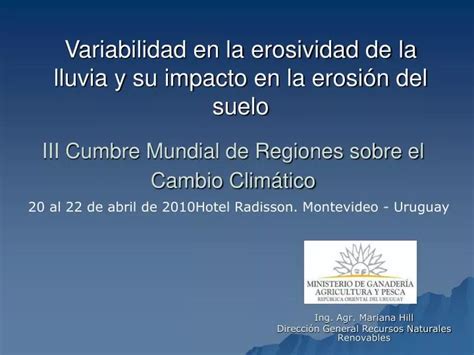 PPT III Cumbre Mundial de Regiones sobre el Cambio Climático