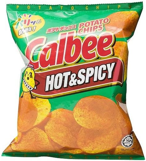 Calbee Potato Chips Hot Spicy Flavour G Amazon Co Uk Grocery