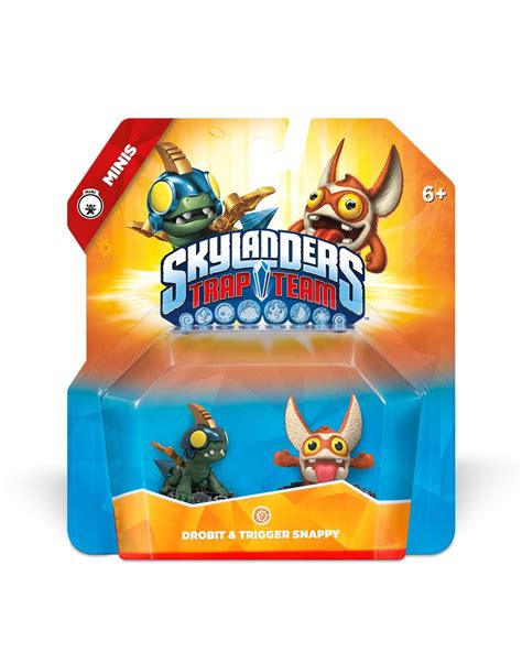 Skylanders Trap Team Drobit And Trigger Snappy Mini Character 2 Pack