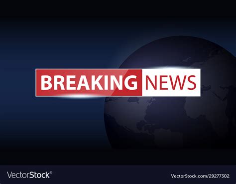 Breaking News Background Tv Channel News Vector Image