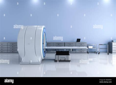 3d Rendering Mri Scan Machine Or Magnetic Resonance Imaging Scan Device