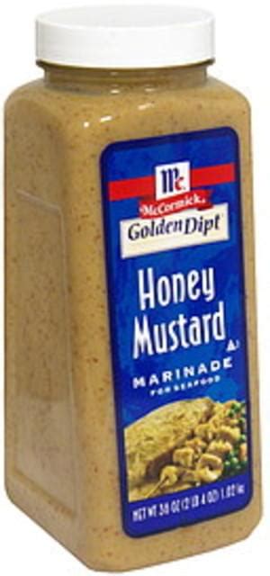 Mccormick Honey Mustard Marinade For Seafood 36 Oz Nutrition