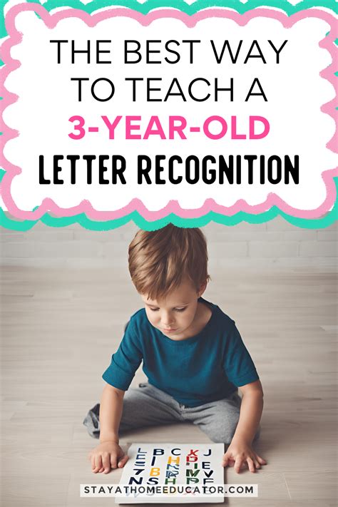 How To Teach 3 Year Old Letter Recognition Stay At Home Educator