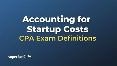 Accounting For Startup Costs