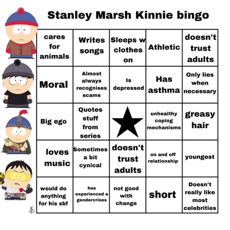 Bingo Meme Template Templates Stan Marsh I Can Change I Decided