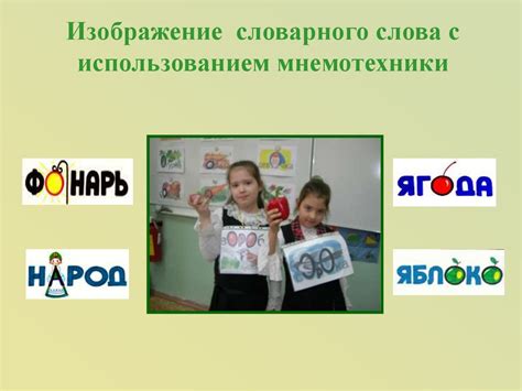 Приёмы работы по изучению словарных слов с детьми начальной школы ...