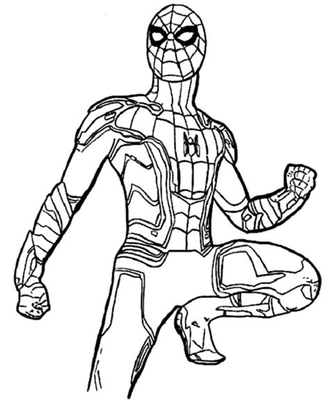 Spider Man No Way Home Coloring Page Free Download Coloring Page