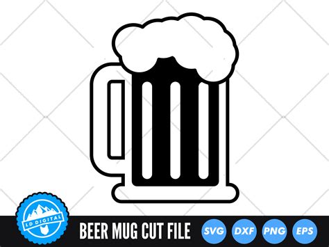 Beer Mug Silhouette Svg Beer Glass Svg Graphic By Lddigital