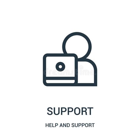 Support Icon Vector From Help And Support Collection Thin Line Support