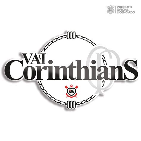 Adesivo Licenciado Oficial Vai Corinthians