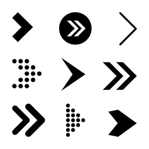 Premium Vector Arrows Icons Set Arrow Vector Collectionarrow Icon