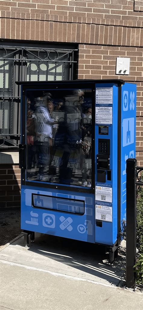 First Ever Vending Machine Offering Free Narcan Safer Drug Use Kits