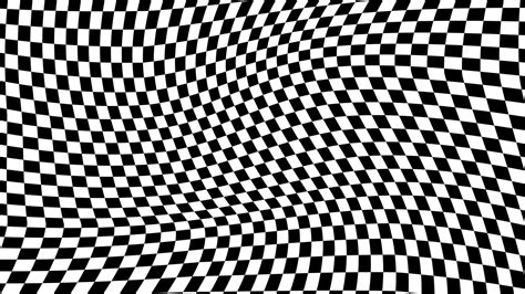 Aesthetic Black Checkerboard Distorted Checkered Wallpaper Illustration