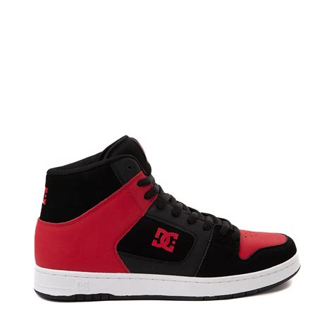 Mens Dc Manteca Hi Skate Shoe Black Red Journeys