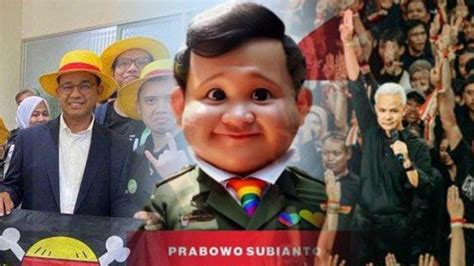 Hari Menuju Pilpres Strategi Gaet Gen Z Anies Anime Prabowo