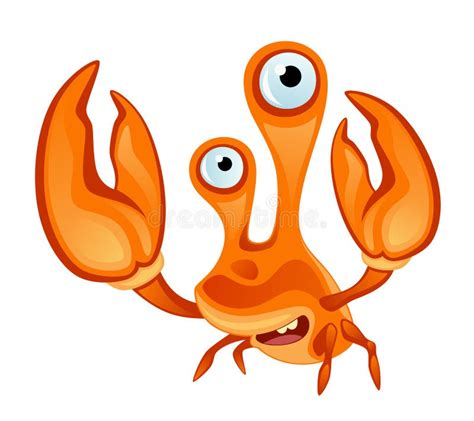 Funny crab stock vector. Illustration of fresh, object - 170326867