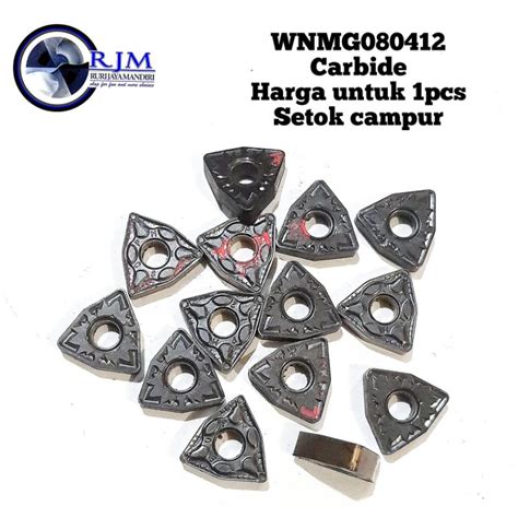 Jual Pahat Betel Bubut Insert WNMG08 Setok Campur Bukan Cermet Shopee