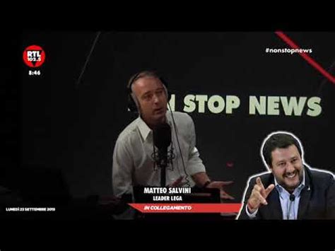 Matteo Salvini A Non Stop News Rtl Youtube