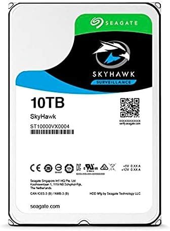 Seagate Skyhawk ST10000VX0004 Disco Duro Para Videovigilancia 10 TB 3