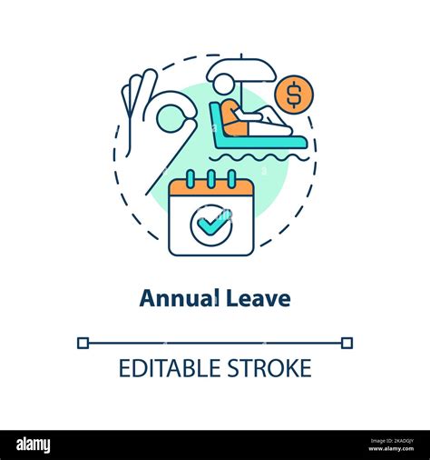 Annual leave concept icon Stock Vector Image & Art - Alamy