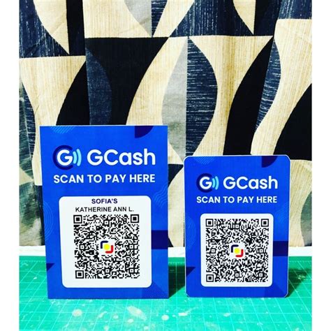 Qr Code Standee Gcash Paymaya And Bank Shopee Philippines