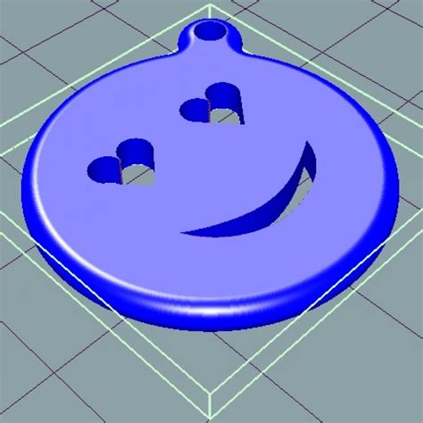 3d Printable Smiley Face Emoji Keychain By Varshil Patel