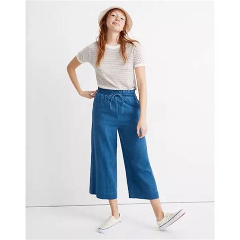 Madewell Pants Jumpsuits Madewell Indigo Smocked Huston Pullon